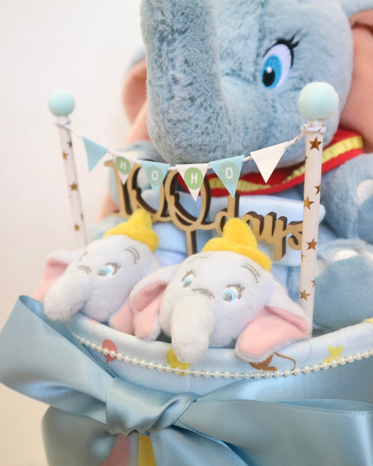 迪士尼小飛象單層尿片蛋糕 Disney Dumbo One-Tier Diaper Cake