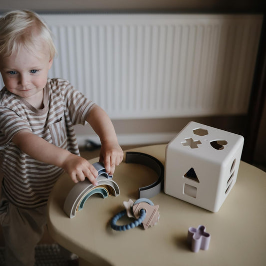 Mushie - 彩虹疊疊樂 Rainbow Stacker Toy (Tropical)