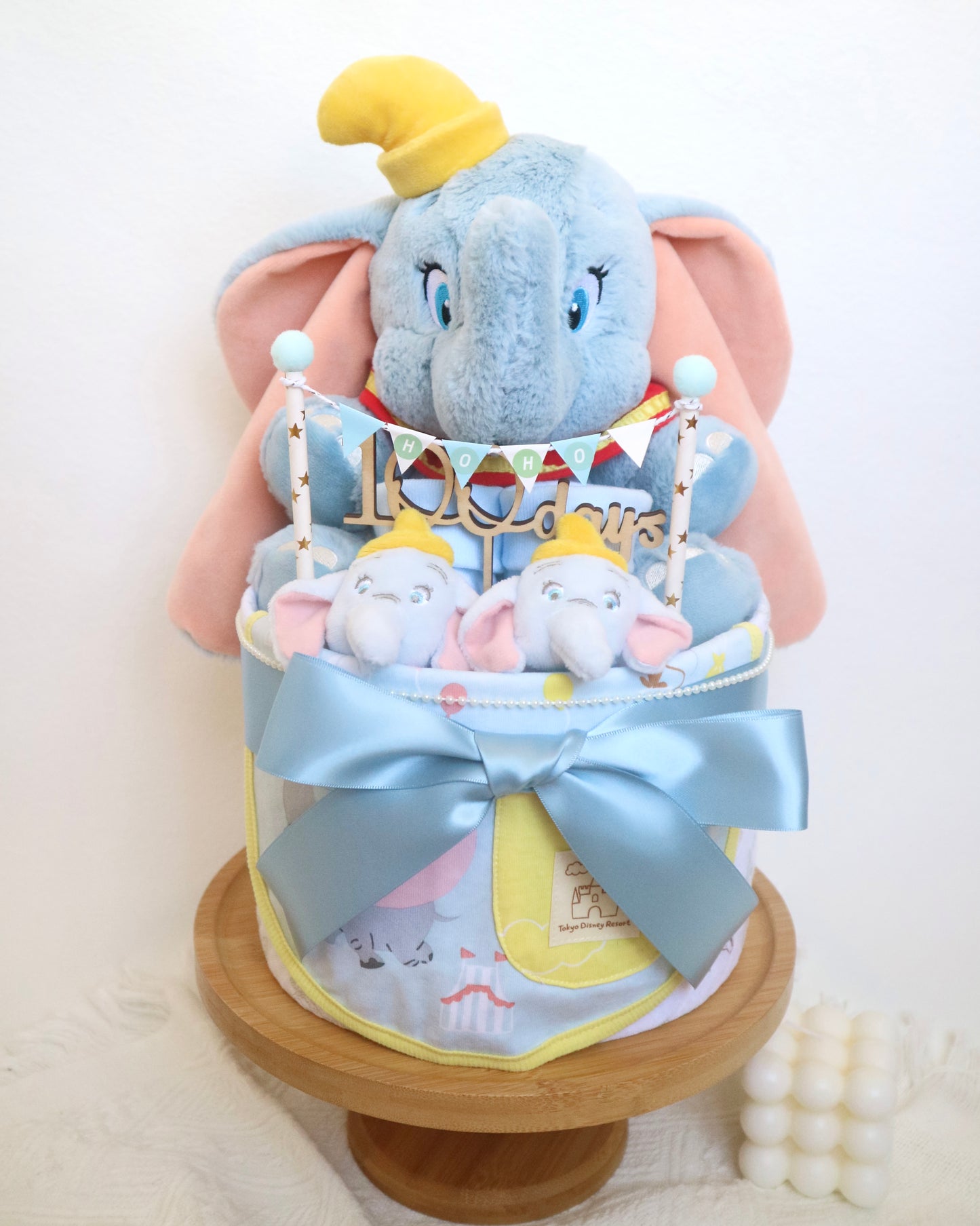 迪士尼小飛象單層尿片蛋糕 Disney Dumbo One-Tier Diaper Cake