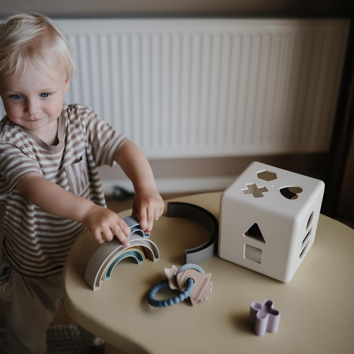 Mushie - 彩虹疊疊樂 Rainbow Stacker Toy (Tropical)